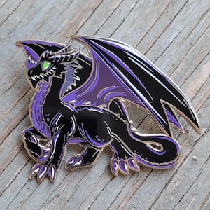 Creatuary Vol. 2 Cute RPG Monster Hard Enamel Pin MAL Black Dragon 2nds