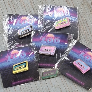 RetroZOO Cassette Tape Mini Pins