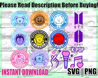 Etichette per caffè BTS SVG