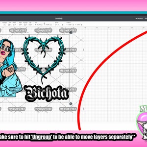 Karol G Bichota and Heart Tattoo SVG | PNG image 2