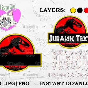 Jurajskie logo SVG | Logo Parque Jurásico Cricut