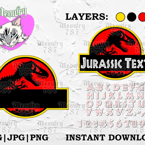 Jurassic logo SVG | Parque Jurásico Logo Cricut