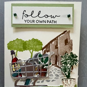 Shopping Cart, Congratulations, Handmade, Note Card, Greeting Cards, Made in USA,  Shopping