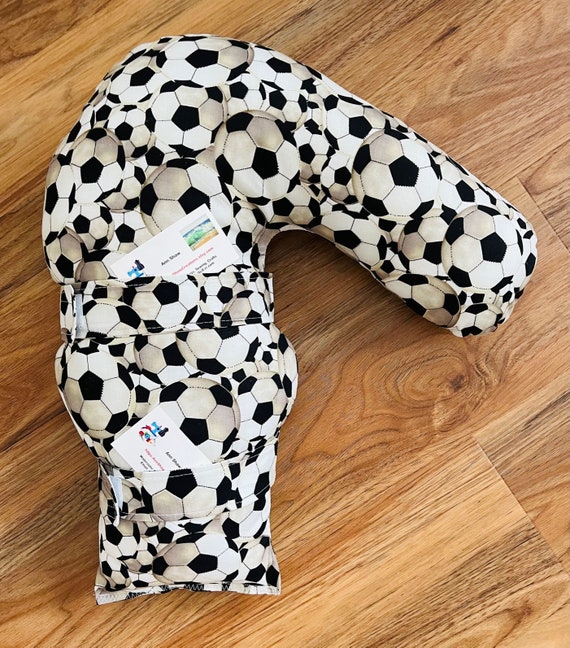 Car Seat Pillow, CHILDREN/ADULT, Travel Pillow, Neck Pillow, Sports, Soccer  Print 