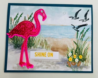 Shine On, Best Wishes,  Handmade, Note Card, Greeting Cards, Made in USA,  Stampin Up,