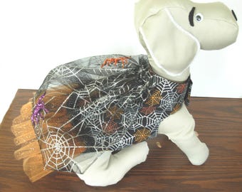 Halloween Dog Coat, Spider Web,Halloween,Dog Clothes,Dog Coat,Pet Costume,Small dog,Spider Costume,