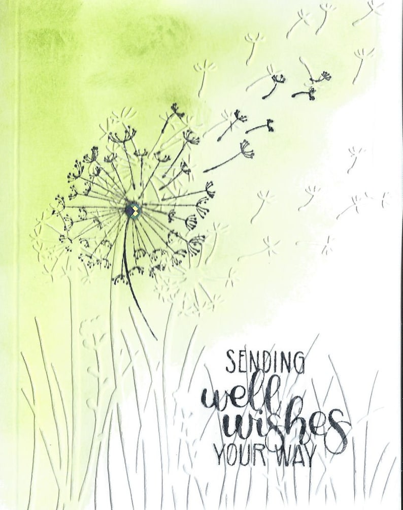 Thinking of You, Well Wishes, Dandelion, Greeting Card, Made in Usa