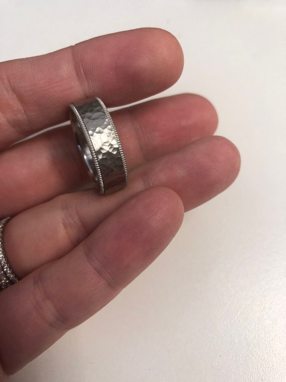 The ring on the index finger felt pretty good, 16 Diamond ring all VVS  Stones. The one on the ring finger is an old two tone rose gold and  platinum. : r/RingShare