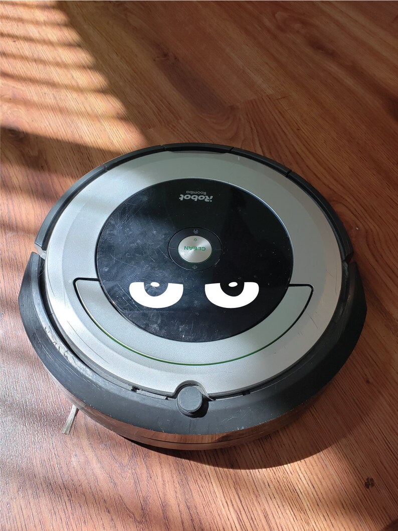 Bored Roomba/pareidolia Vinyl Decal Etsy
