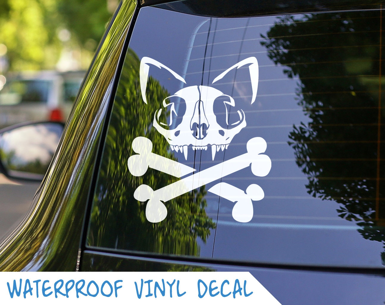 Pirate Skull Decal,Pirate Skull and Crossbones Car Decal Laptop Tablet  Cooler Wall Decal Skull Sticker Yeti Tumbler