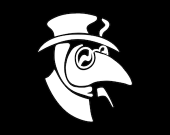 Plague Doctor Solo Vinyl Decal