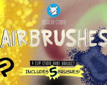 Airbrushes - CSP Clip Studio Paint Brush Set