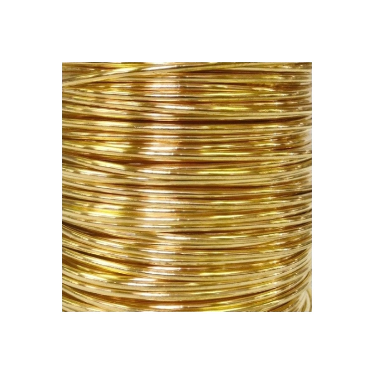 Wire, 18g Half Round Gold Over Silver Plated Copper Core, Parawire 