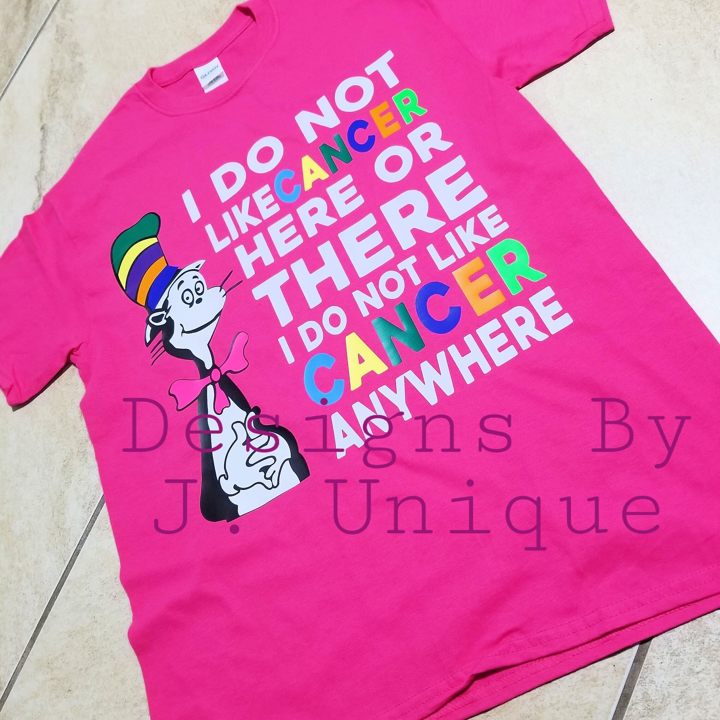 Cat in the clearance hat cancer shirt