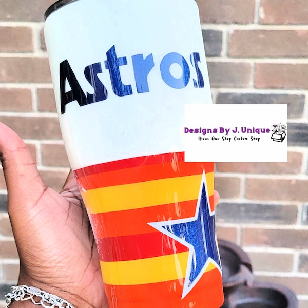 Hou Stros World Series 2022 Champions 30oz modern curve hot/cold Tumbler