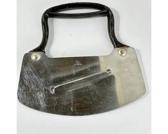 VTG MCM Stainless Steel Food Slicer Chopper Cast Iron Handle Japan