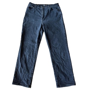 Vintage Gray Style & Co High Rise Straight Leg Jeans Slight Stretch 14 Black