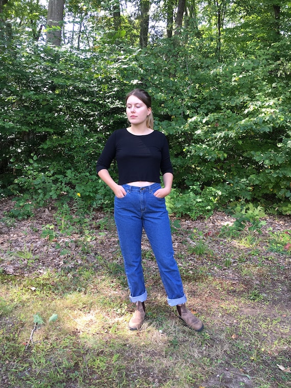 Medium Wash High Rise Straight Leg Liz Claiborne Jeans Etsy Singapore