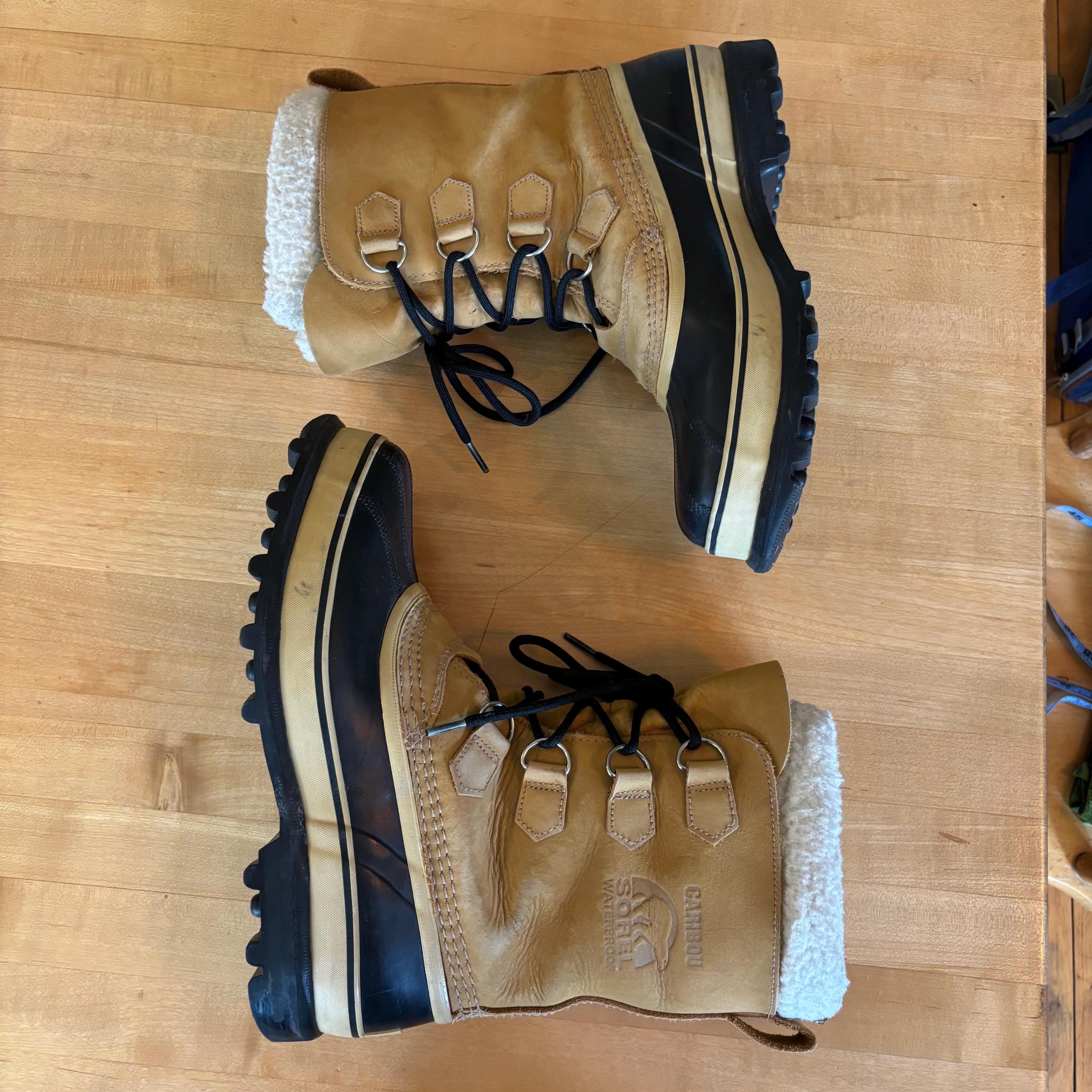 SOREL Caribou Leather Waterproof Winter Snow Lined Duck 