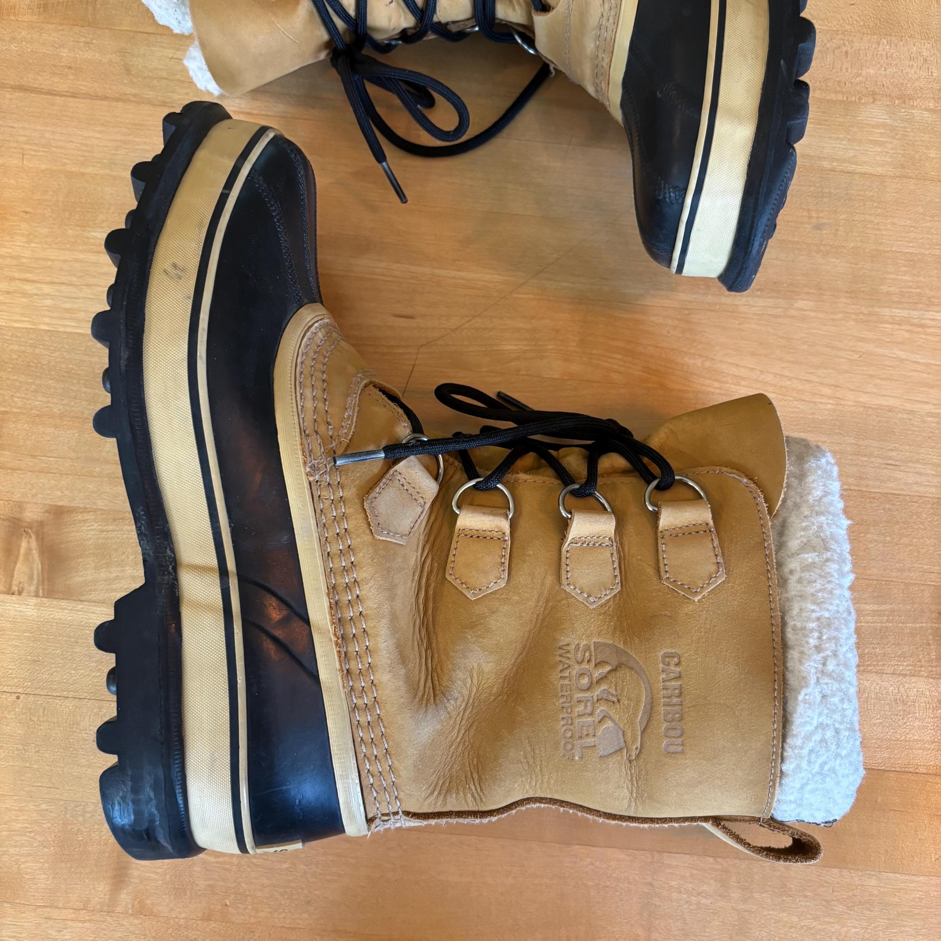 SOREL Caribou Leather Waterproof Winter Snow Lined Duck 