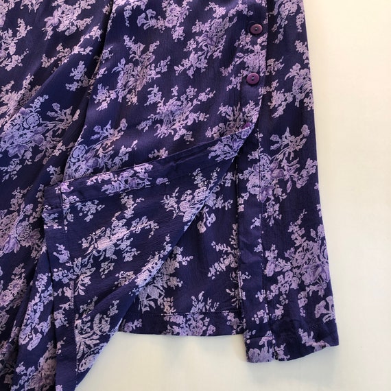 Vintage Lilac Purple Floral April Cornell Rayon F… - image 6