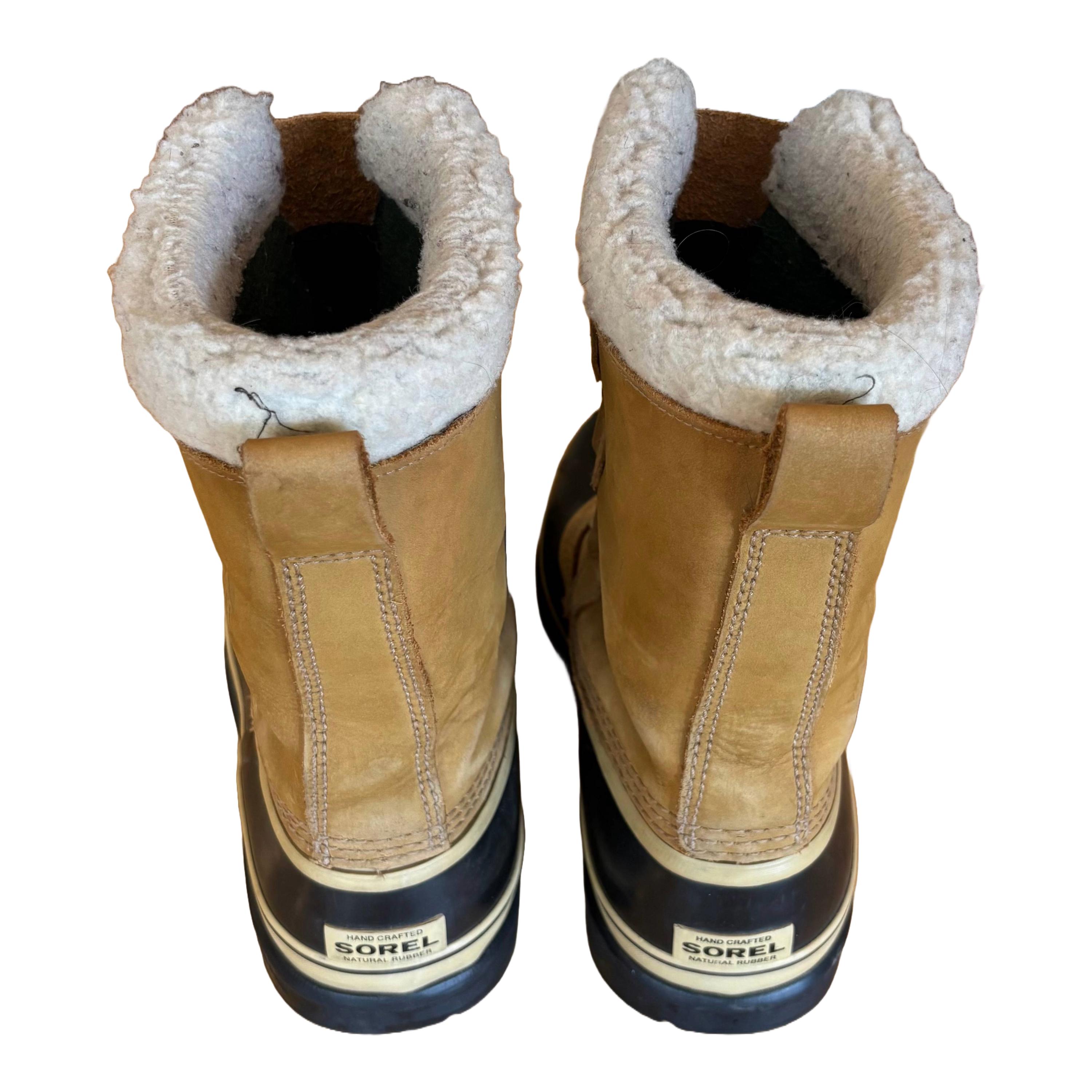 SOREL Caribou Leather Waterproof Winter Snow Lined Duck  display picture 1