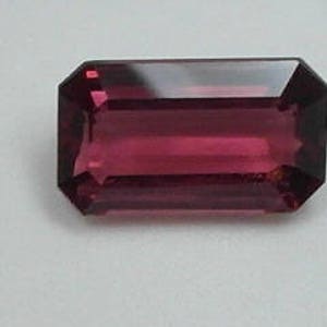 Stunning Emerald Cut Purple Rhodolite Garnet 3.48 Ct