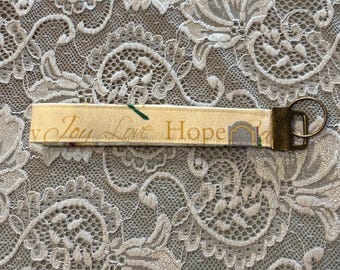 Handcrafted Christian Key Fob Wristlets - Inspirational unique Christian Wristlet Key Fobs - Handmade faithful religious Gift Accessories