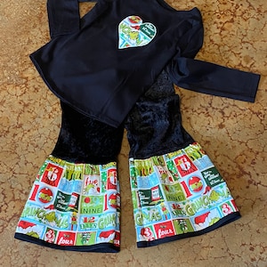 Toddler Christmas pant set-Grinch 12 Days of Christmas bell bottom-Grinch Pants-skirt-t-shirt-Christmas gift-Christmas Grinch Holiday outfit