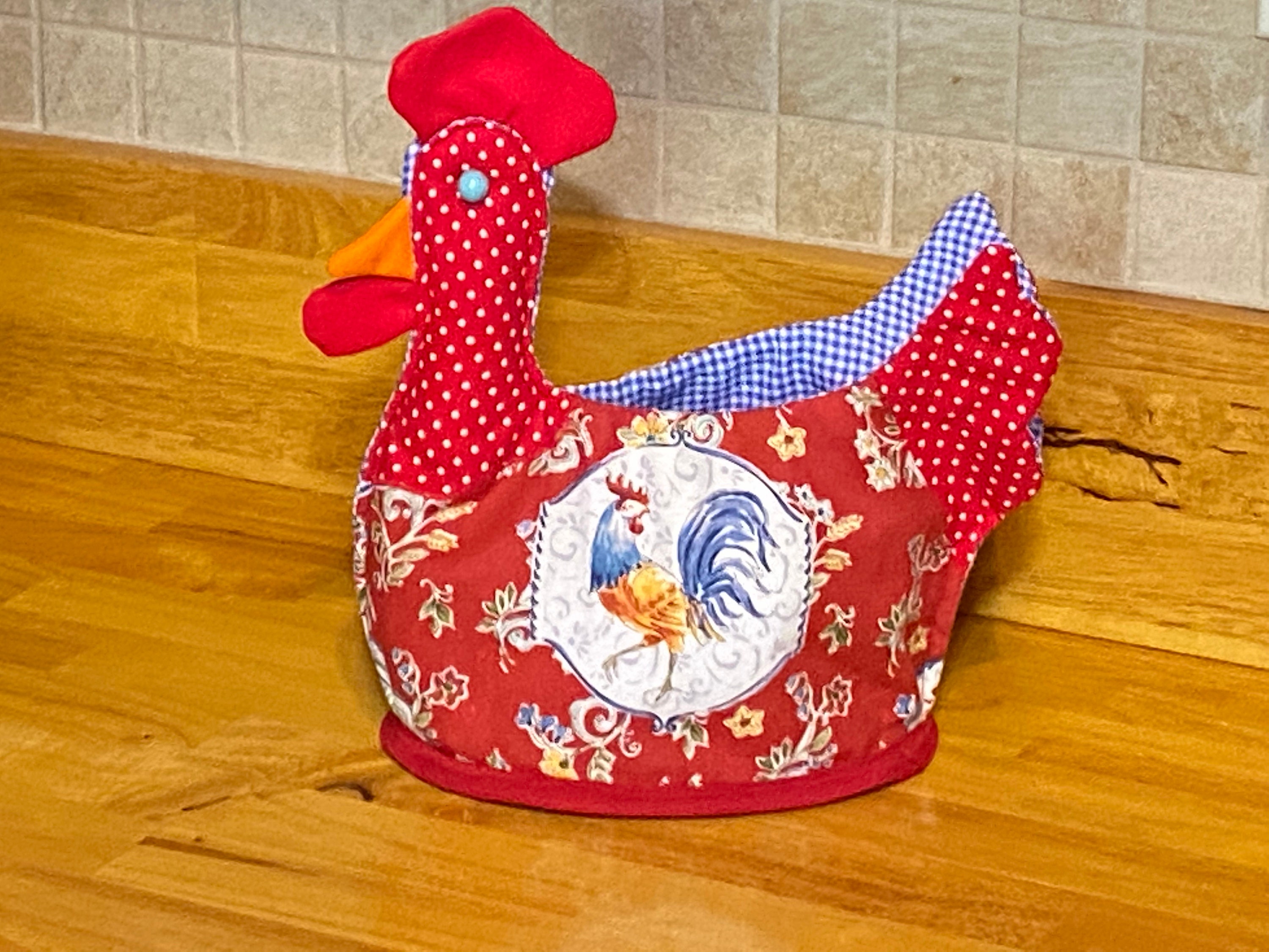 Chicken Hen Basket/farmhouse Table Egg Storage Decorrooster Etsy