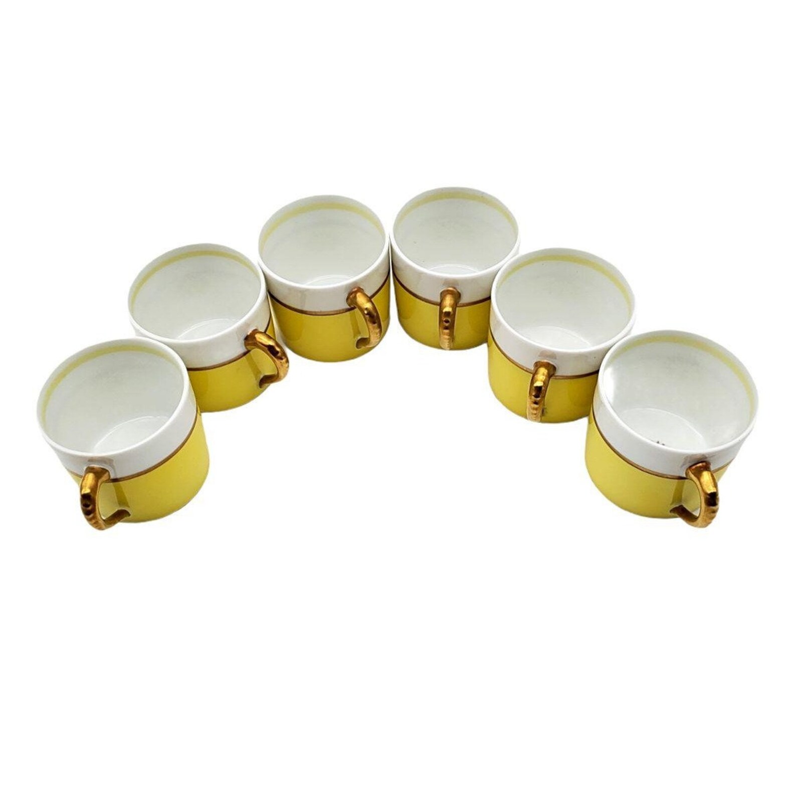 Vista Alegre Coffee Espresso Demitasse Cups Portugal Lemon Etsy