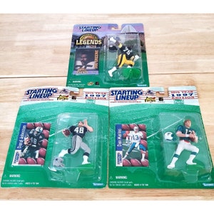 Vintage Starting Lineup Football Lot 3 Figures Players 1990's NIP Dan Marino