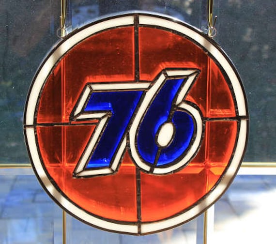 Stained Glass Old Phillips 76 Sign - Etsy
