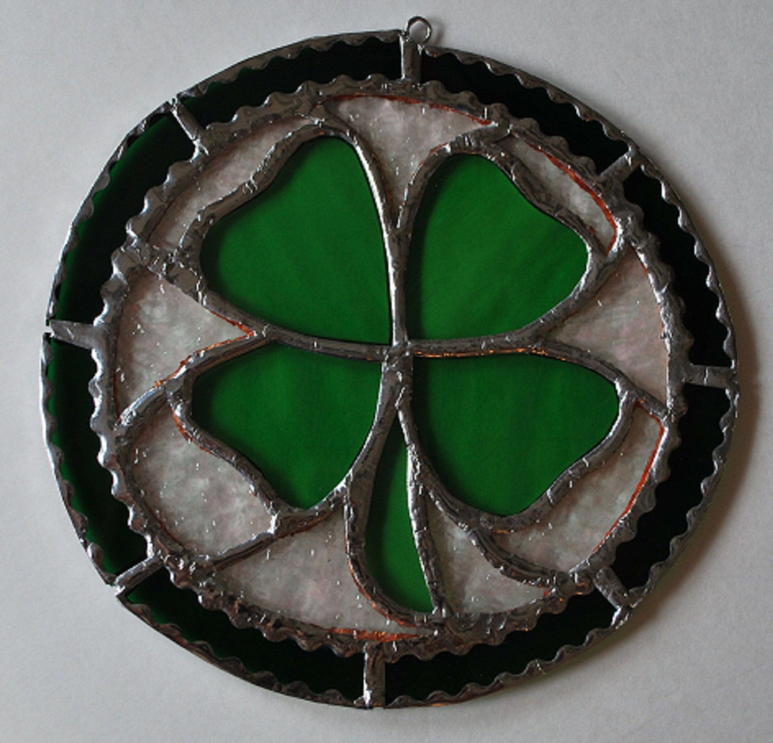St. Patricks Day Stained Glass Shamrock Suncatcher Wall Hanging - Etsy