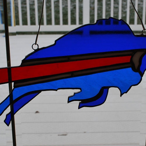 Stained Glass Buffalo bison Etsy