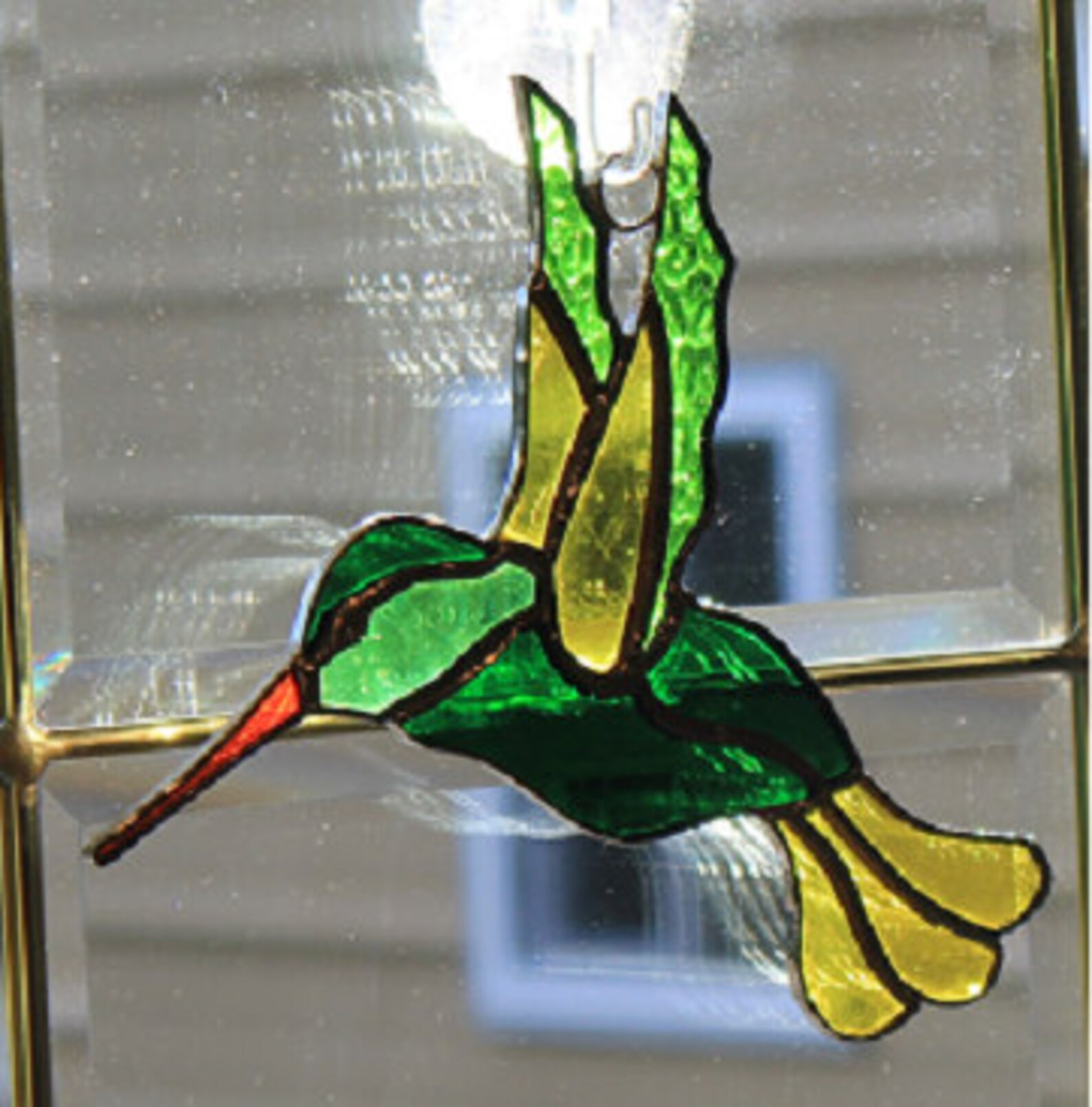 Stained Glass Green Bay Packer Hummingbird Etsy