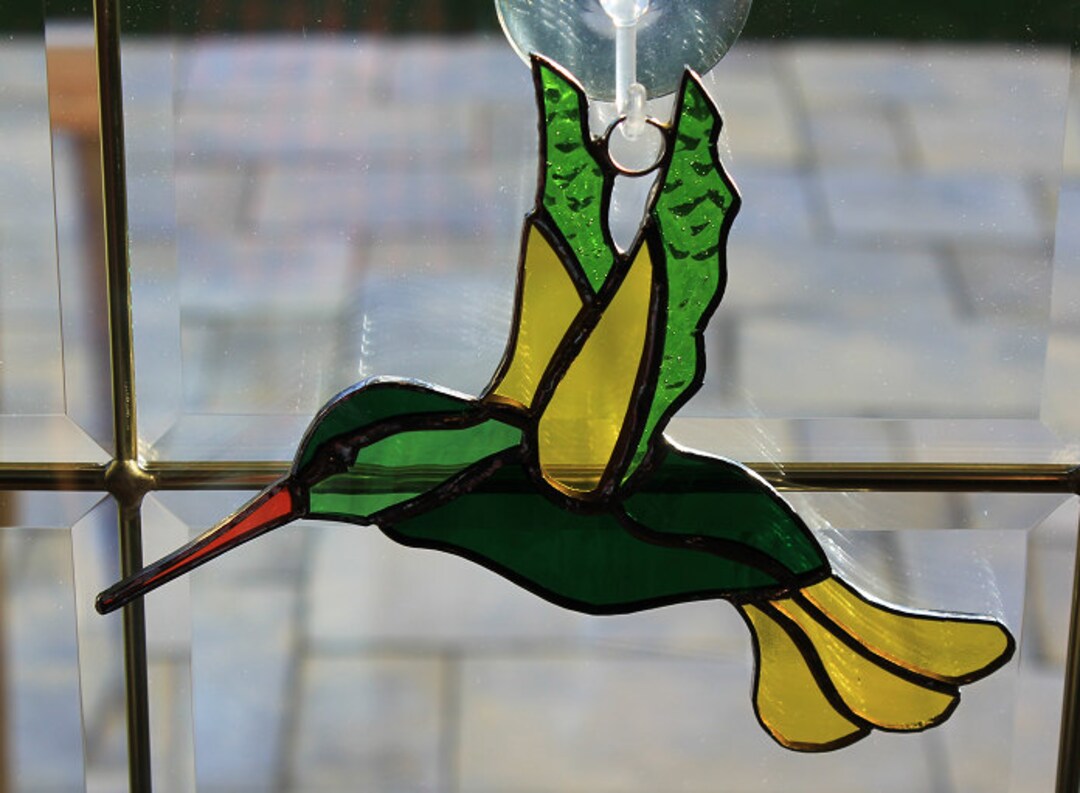 Stained Glass Green Bay Packer Hummingbird Etsy