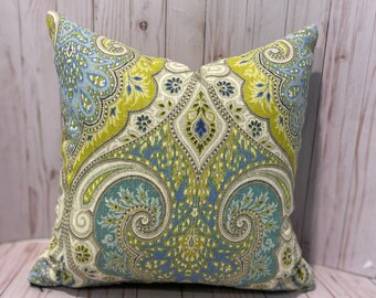 Paisley Decorative Pillow | Geometric Design Pillow | Throw Pillow |
