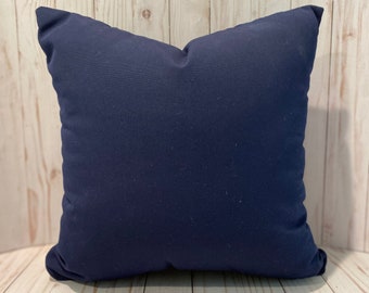 Solid Navy Pillow | Navy Blue Pillow | Solid Navy Cushion