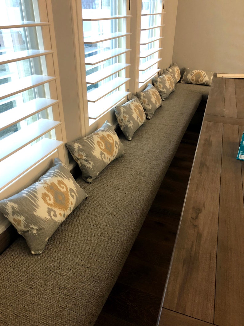 Kitchen Dining Cushions Banquette Nook Cushions Bench Etsy