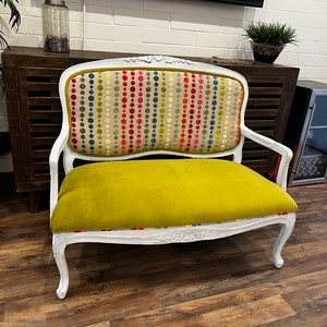 Loveseat, Settee Custom Handmade  // Antique Sofa Couch // Vintage French Sofa // custom loveseat