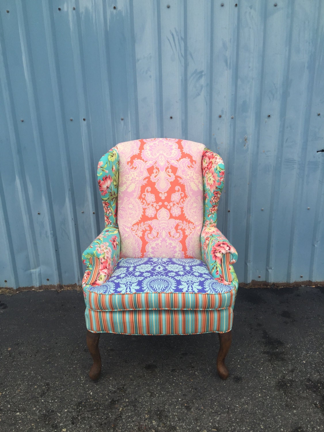 Amy Floral Chair Upholstery Fabric
