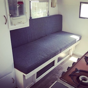 RV Trailer Bench Dining Banquette Cushions Custom Made EXAMPLE