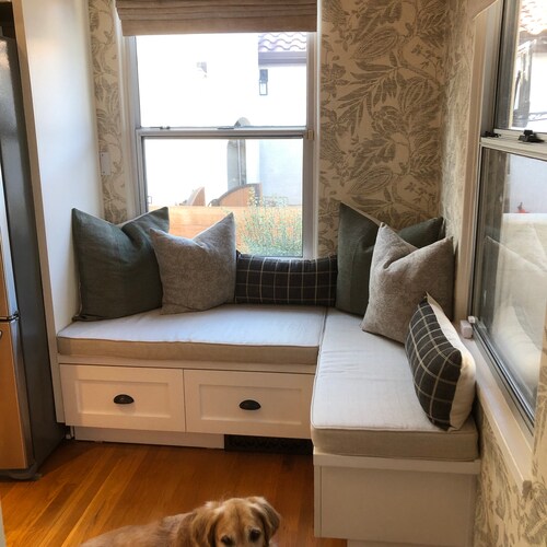 Kitchen Dining Banquette Bench Cushions Custom Made // EXAMPLE Etsy