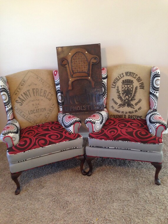 Custom upholstered accent sale chairs