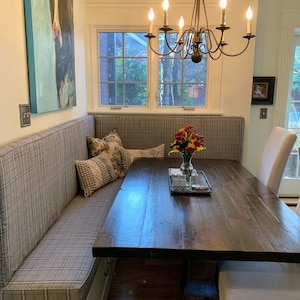 Kitchen Dining Cushions, Banquette Nook Cushions, Bench Cushions, Custom Made EXAMPLE
