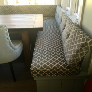 Kitchen Dining Banquette Bench Cushions Custom Made EXAMPLE