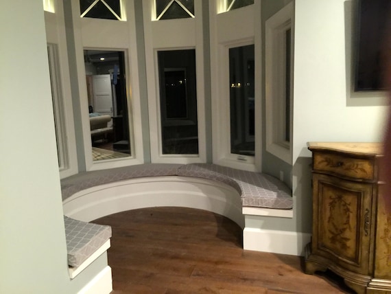 Window Or Bench Seat Cushions Turret Bay Window Custom Made Etsy
