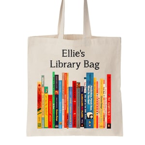 Canvas library book bags deals