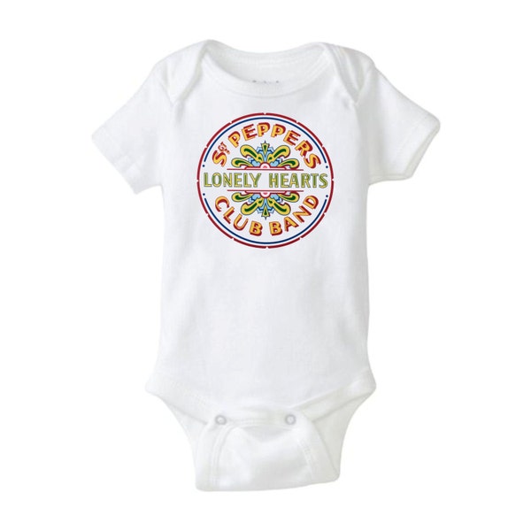 The Beatles Sgt. Pepper's Lonely Hearts club Band Music Cool Baby Shower Gift Cute Funny British Baby Awesome Baby Gift Boy Girl Neutral